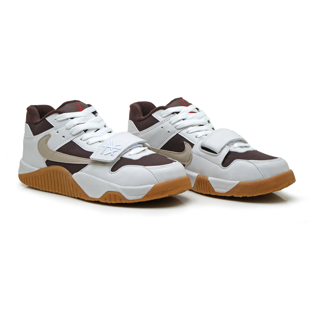Jordan Travis scott jumpman Jack (Branco/marrom)