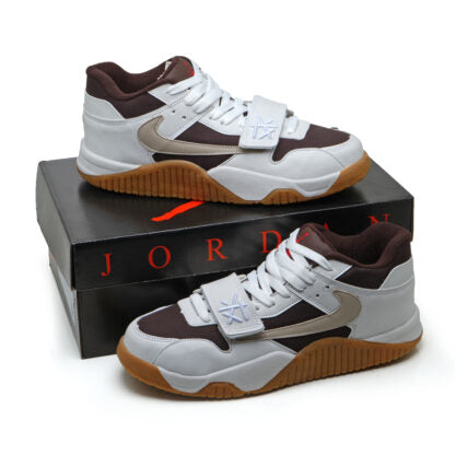 Jordan Travis scott jumpman Jack (Branco/marrom)