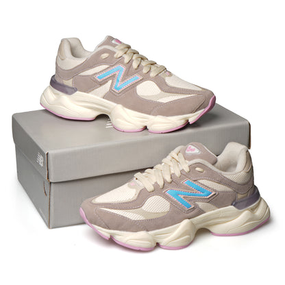 New balance 9060 (Cinza/azul/rosa bb)